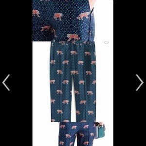 Jcrew silk pajama set.